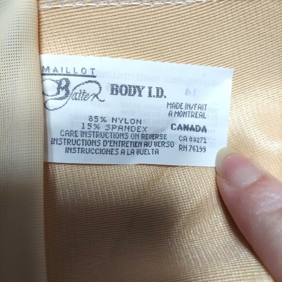 Maillot Batten Womens VTG 90s Color Block One-Piece Swimsuit - Picture 5 of 6